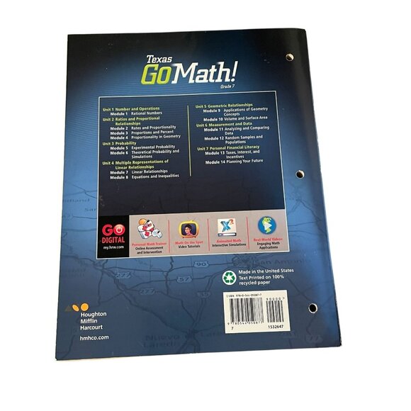 Go Math Texas- Student Edition 2015 Paperback NEW - Picture 2 of 2